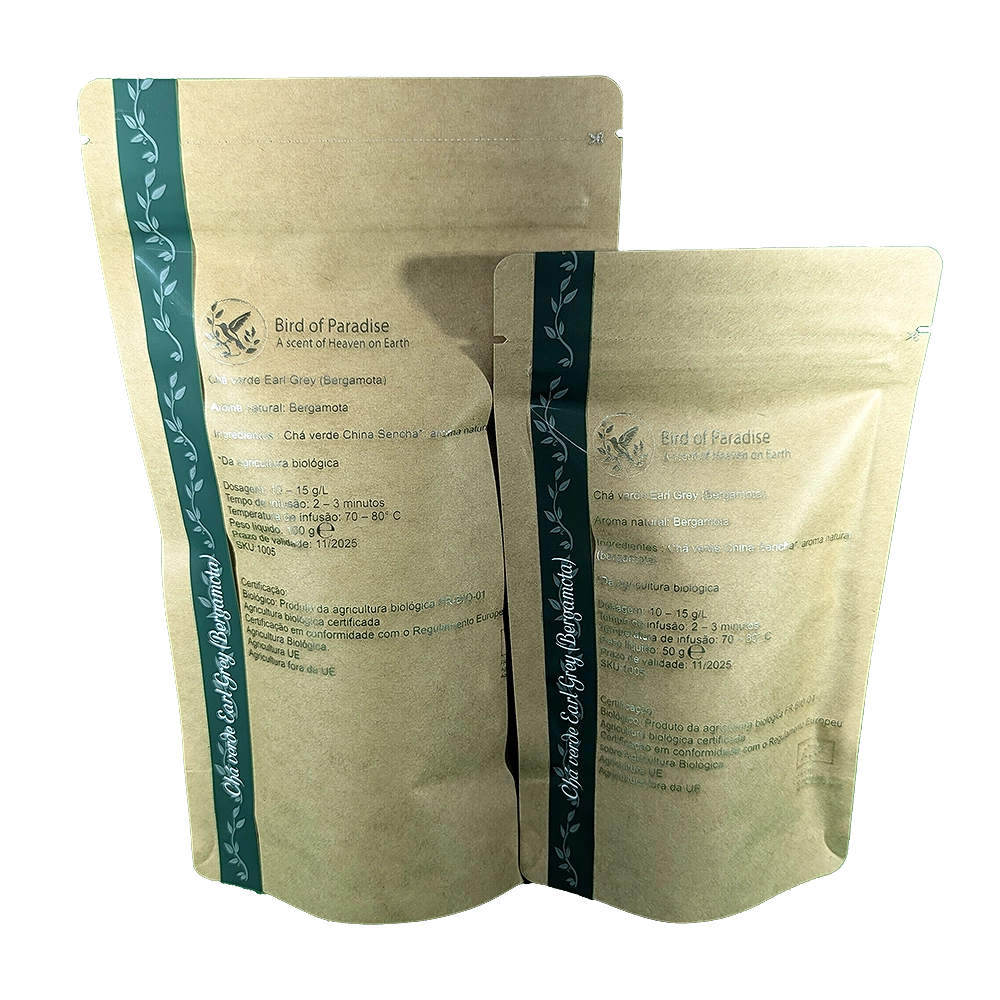 Chá verde Earl Grey (Bergamota) Embalagem