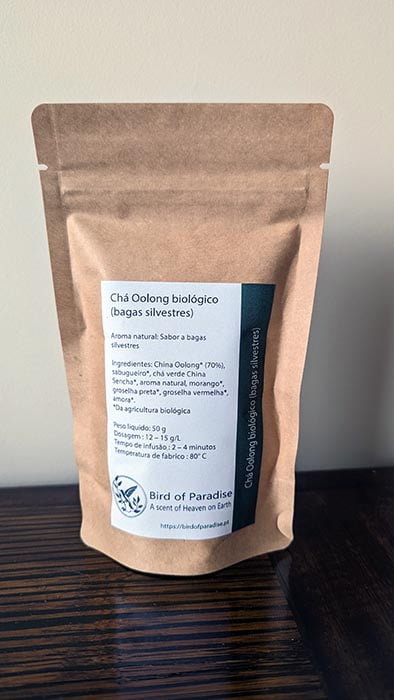 Té Oolong ecológico con bayas silvestres Doypack 50g